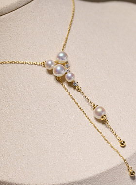 DIY配件S925纯银优雅飘逸珍珠吊