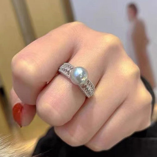 欣韵半成品DIY珍珠戒指配件