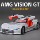1:24 Mercedes-Benz AMG модель автомобиля украшение из сплава VisionGT имитация спортивного автомобиля модель автомобиля для мальчиков игрушечный автомобиль mini 3