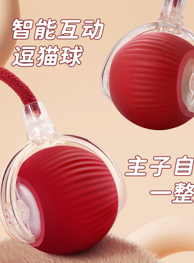 智能逗猫球猫咪玩具自嗨解闷小猫自动躲避狗狗电动突滚滚棒神器