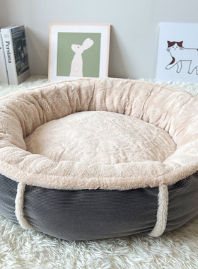 高颜值大狗窝窝耐咬款冬季加绒保暖柯基博美泰迪狗床猫窝