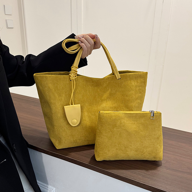 美式复古通勤托特包大容量包包女式2025新款潮高级质感精致单肩包