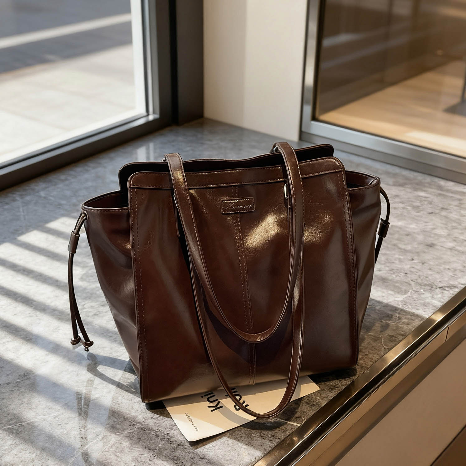 慵懒风包包女款2025新款秋冬季复古单肩包高级感大容量通勤托特包