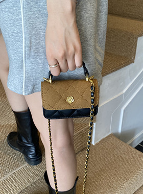 通勤休闲简约菱形设计时尚小巧2026秋冬新款小方包高级感轻便潮流