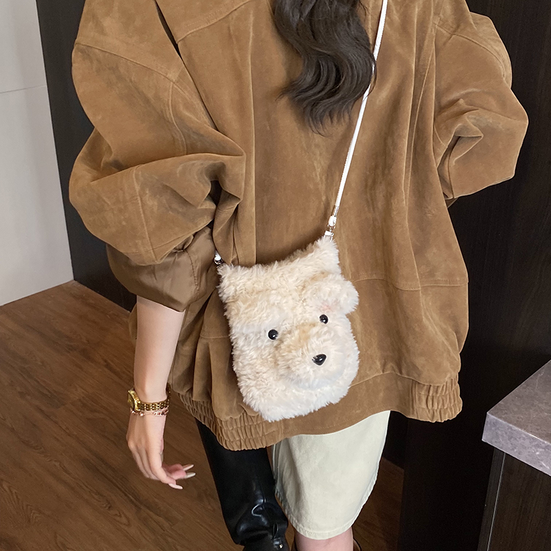 韩版ins卡通毛绒小包包