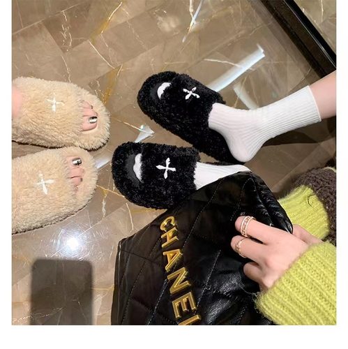 小红书推荐高级感大码毛毛拖鞋女
