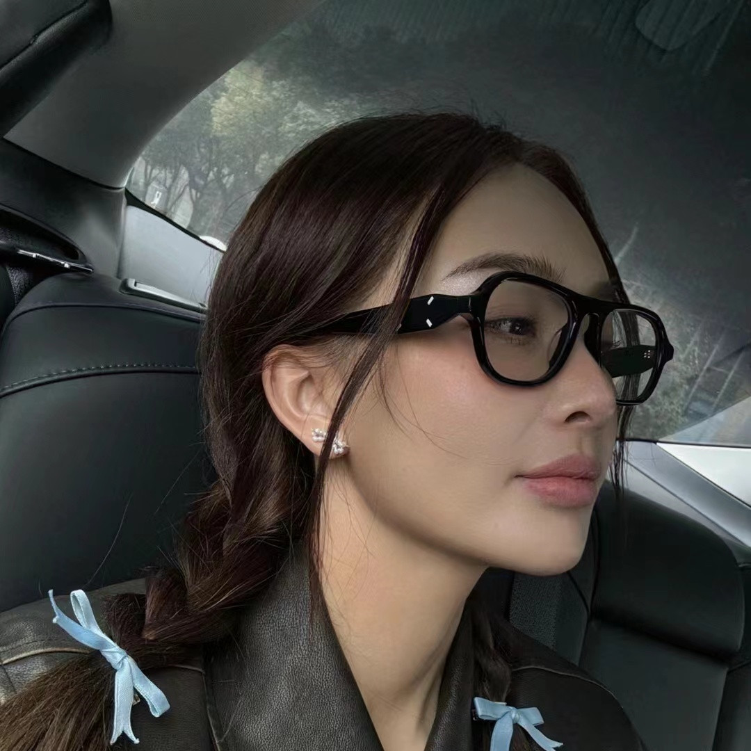 gm新款眼镜框女潮时尚韩版黑框复古近视眼镜男防蓝光大框素颜显瘦