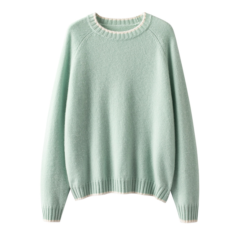 独爱气质款~加厚假两件100%纯山羊绒衫女圆领纯羊绒毛衣宽松秋冬,女装/女士精品,羊绒衫,淘宝优惠券,粉丝福利购,淘宝优惠卷