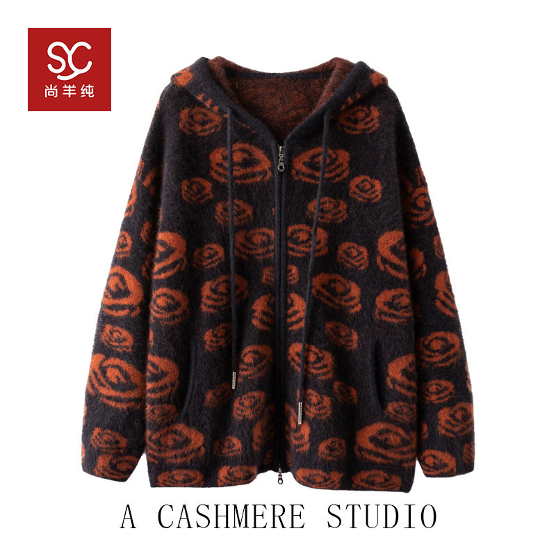 北美小动物 2025年秋冬新!针织开衫连帽毛衣高端上衣女~高端外套,女装/女士精品,毛衣,淘宝优惠券,粉丝福利购,淘宝优惠卷