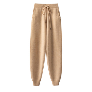 宽松秋冬卫裤 子女外穿针织运动裤 重磅加厚～山羊绒裤 穿上不想脱