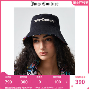 百搭爆款 Juicy 新款 时尚 Couture橘滋帽子女2023夏季 两面带渔夫帽