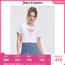 百搭圆领半袖 Juicy Couture橘滋T恤女夏季 美式 休闲短袖 上衣 新款