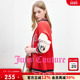 Juicy Couture橘滋外套女撞色针织棒球服毛衣开衫