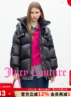 【90白鸭绒】Juicy Couture橘滋羽绒服女25冬季保暖中长厚外套