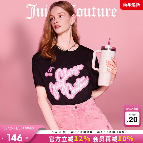 JuicyCouture橘滋印花短袖T恤