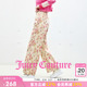 Couture橘滋牛仔裤 Juicy 女直筒印花长裤 100%棉