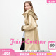 Juicy 连帽风衣 Couture橘滋外套女拼色休闲中长款