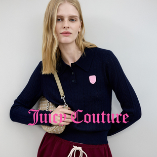 Couture橘滋针织衫 新款 Juicy 女2025年秋季 上衣 学院修身 polo长袖