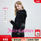 零压弹力丝绒 Juicy Couture橘滋 外套女烫钻上衣