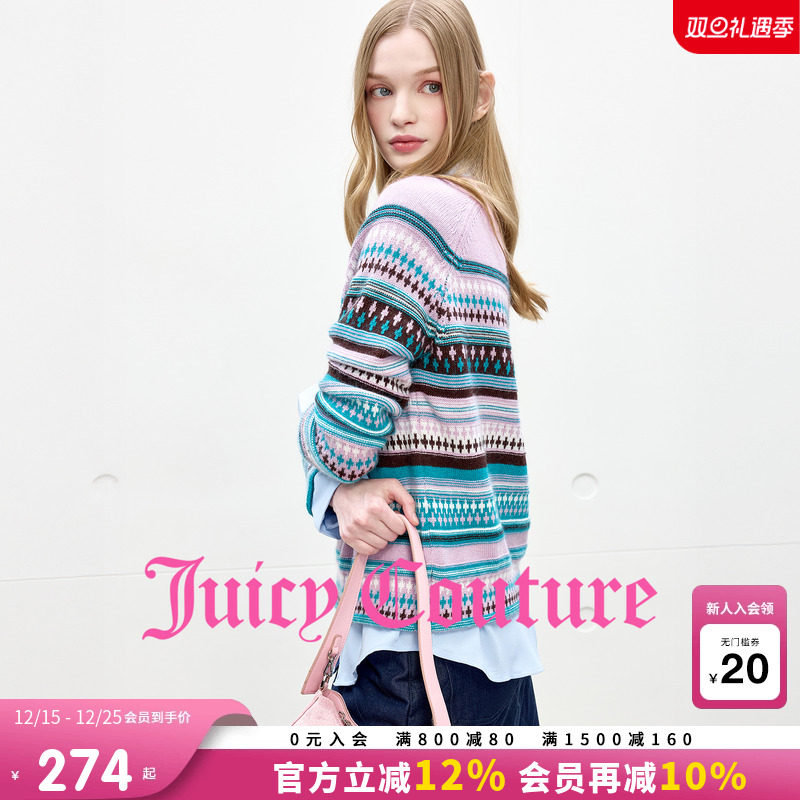 JuicyCouture橘滋费尔岛针织衫