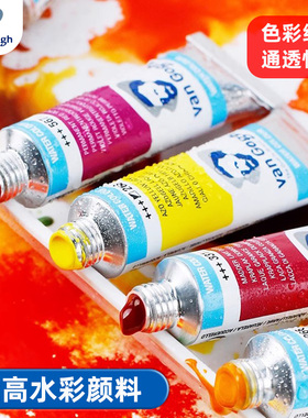 荷兰泰伦斯梵高水彩颜料管状10ml凡高水彩颜料进口水彩颜料12色24色40色水彩套装进口专业水彩分装侵扰色樱花