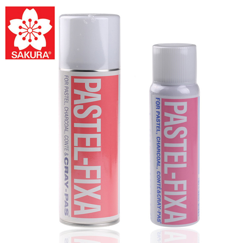 日本SAKURA樱花定画液水彩颜料定画液色粉固色剂素描水粉保护喷胶100ml/220ml水彩固色剂