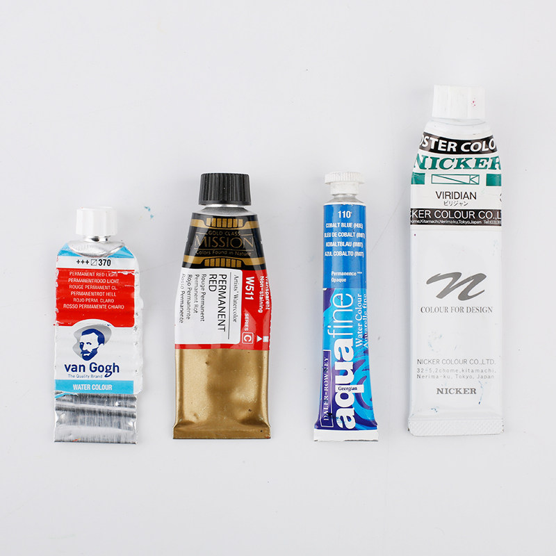 进口水彩颜料残管美极乐管子霓嘉鲁本斯意大利美利蓝美国ds