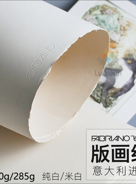 意大利进口飞碧纳版画纸棉浆色粉纸素描纸220g/285g/250g米白/纯白版画纸2K 4K 8K