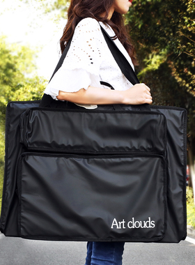 Art clouds防水水彩画袋防潮美术绘画袋轻便8K水彩画袋4K/2K作品收纳大容量画袋防水收纳画板画架旅行袋