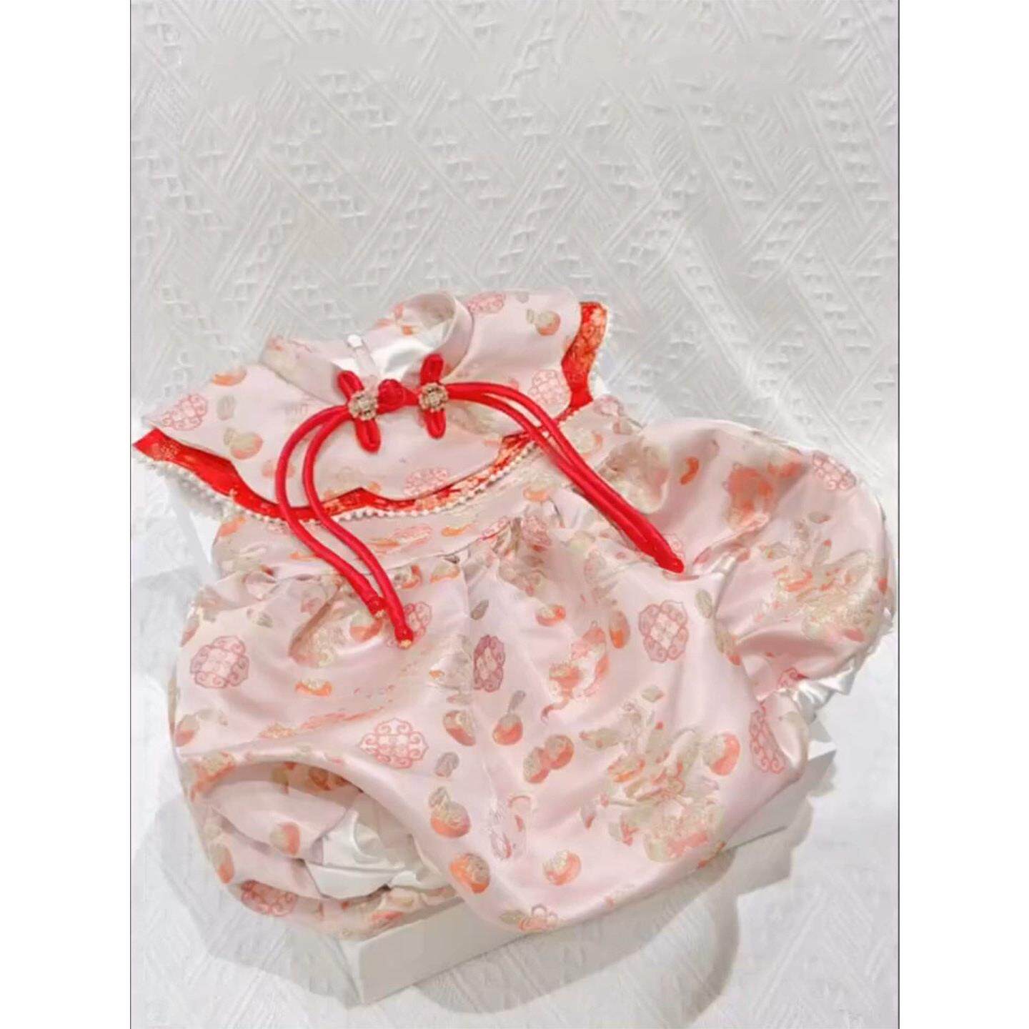 女童生日宴周岁女宝礼服包屁衣婴儿衣服满月宝宝连衣裙抓周公主裙