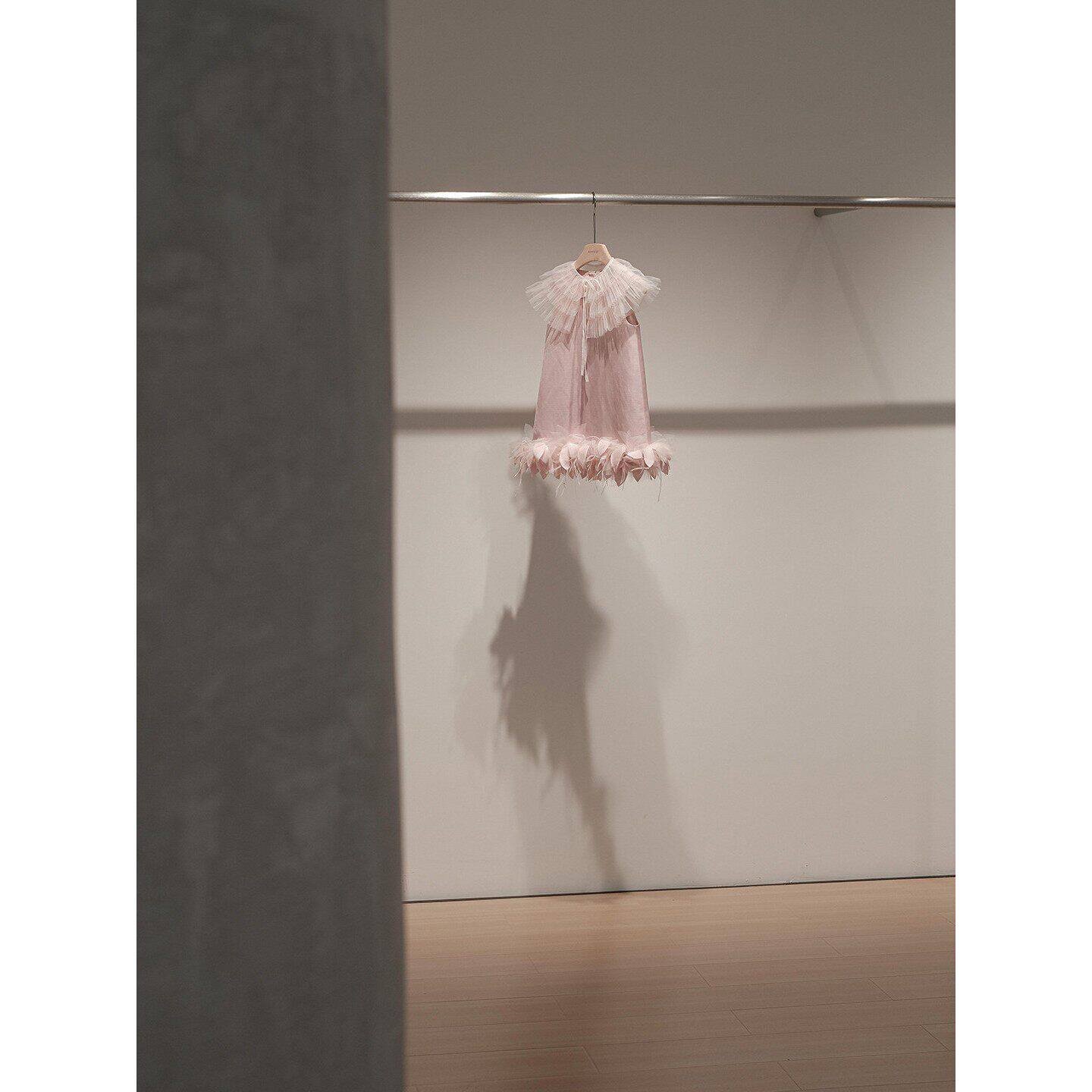 女童周岁生日礼服裙儿童满月宝宝背心粉色连衣裙女孩绝美公主裙夏