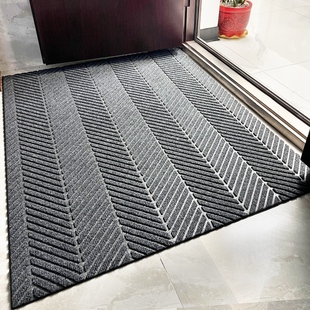 灰色入户门户外地垫家用门口地毯门外高级室外入门脚垫防滑门垫