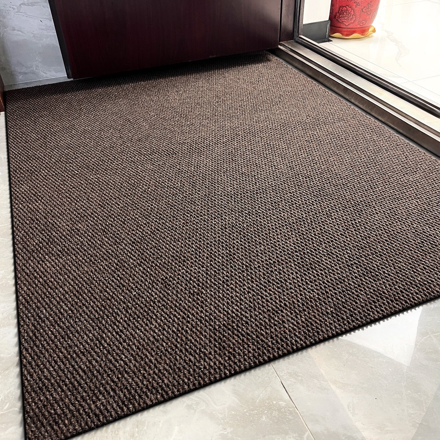 咖啡色入户门加厚地垫新款门口地毯门外高级室外脚垫入门防滑门垫,居家布艺,入户地垫,淘宝优惠券,粉丝福利购,淘宝优惠卷