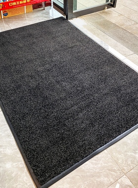 门口尼龙地毯吸水户外进门防滑脚垫商用酒店黑色地垫入户除尘门垫