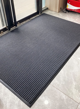 灰色门口地毯迎宾公司入户门吸水脚垫室外防滑门垫商用门外地垫