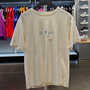 李宁短袖文化衫2024新品韦德系列男子冰感舒适防晒宽松T恤AHSU401