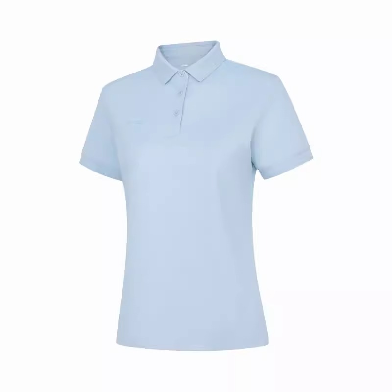 李宁2024时尚短袖Polo杉女子翻领速干吸汗经典百搭上衣 APLU198