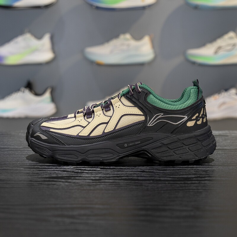 李宁CF溯林影男女户外徒步鞋2025秋季新款缓震回弹休闲鞋AHTV033