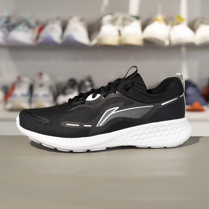 李宁休闲慢跑鞋男子2025新款轻便舒适网面透气低帮运动鞋ARSV121