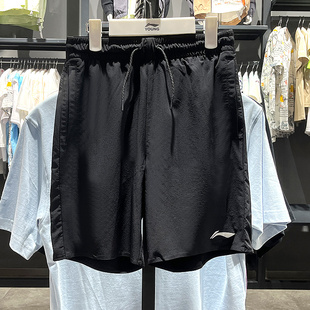 李宁男童综合体能系列反光速干凉爽短裤夏季新品运动短裤YKSU041