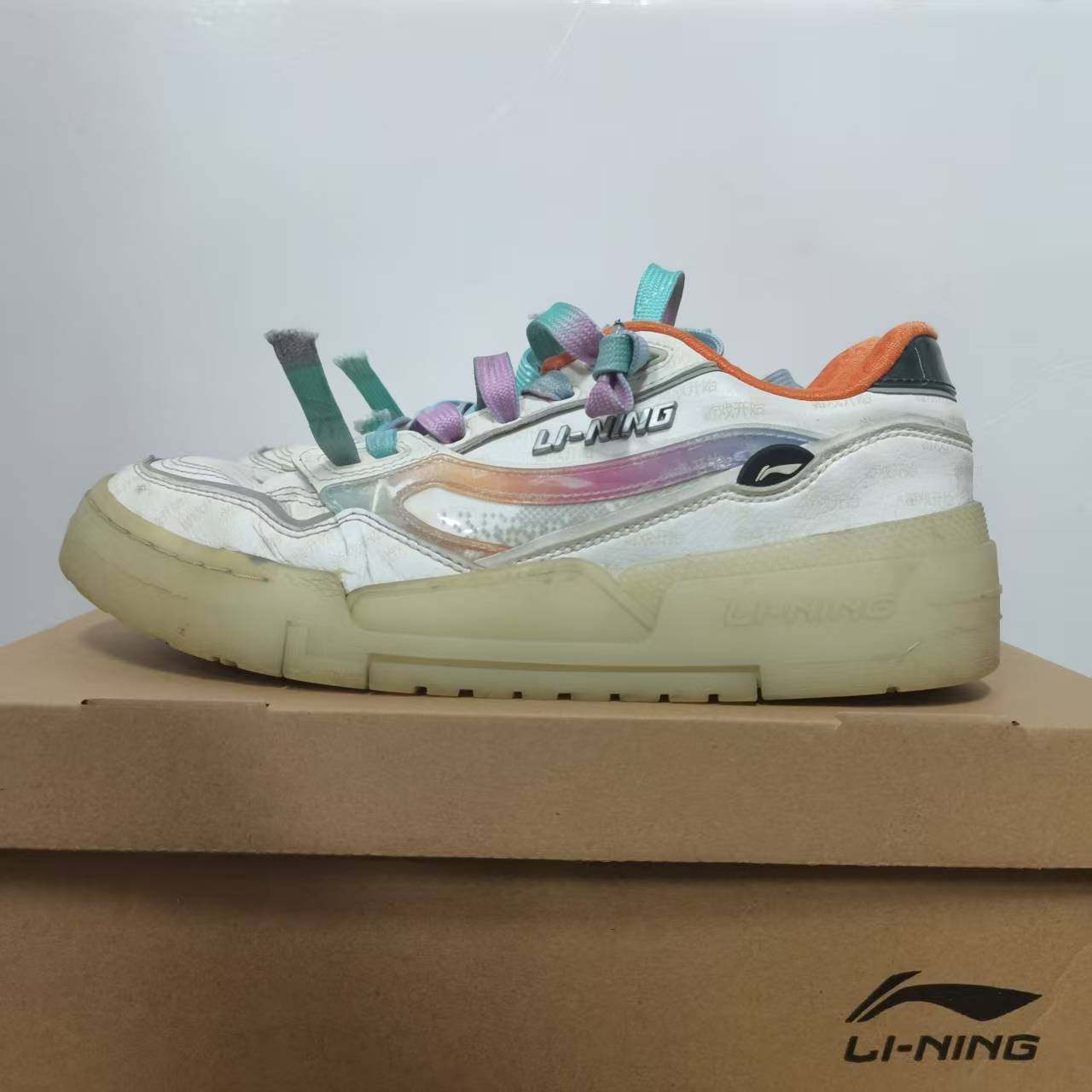 （B品）李宁男子休闲鞋日进斗金运动鞋板鞋AGCT003