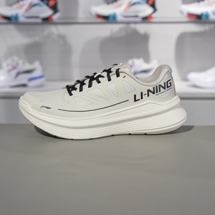 李宁凌越休闲慢跑鞋2024秋季新款男子反光减震低帮运动鞋ARSU097