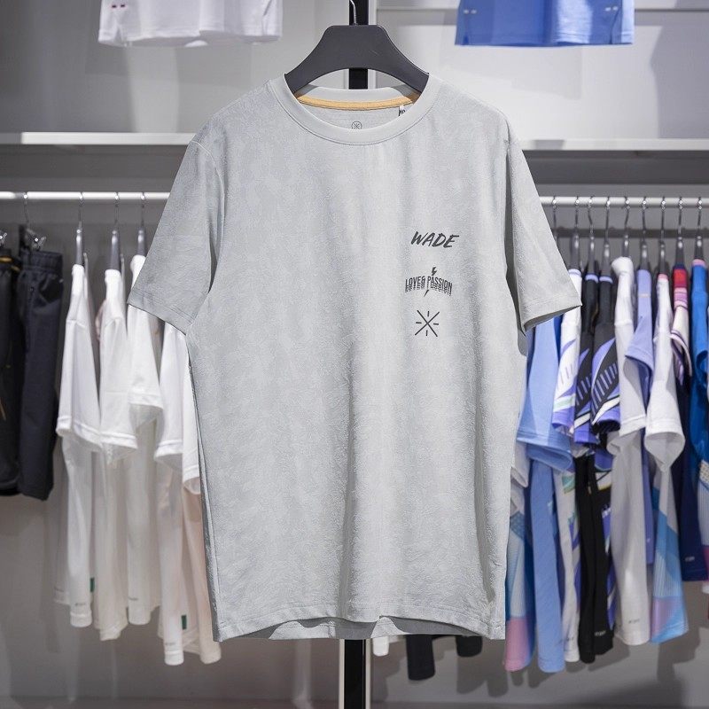 李宁T恤男子秋季新款韦德系列休闲透气时尚宽松短袖上衣ATSU069