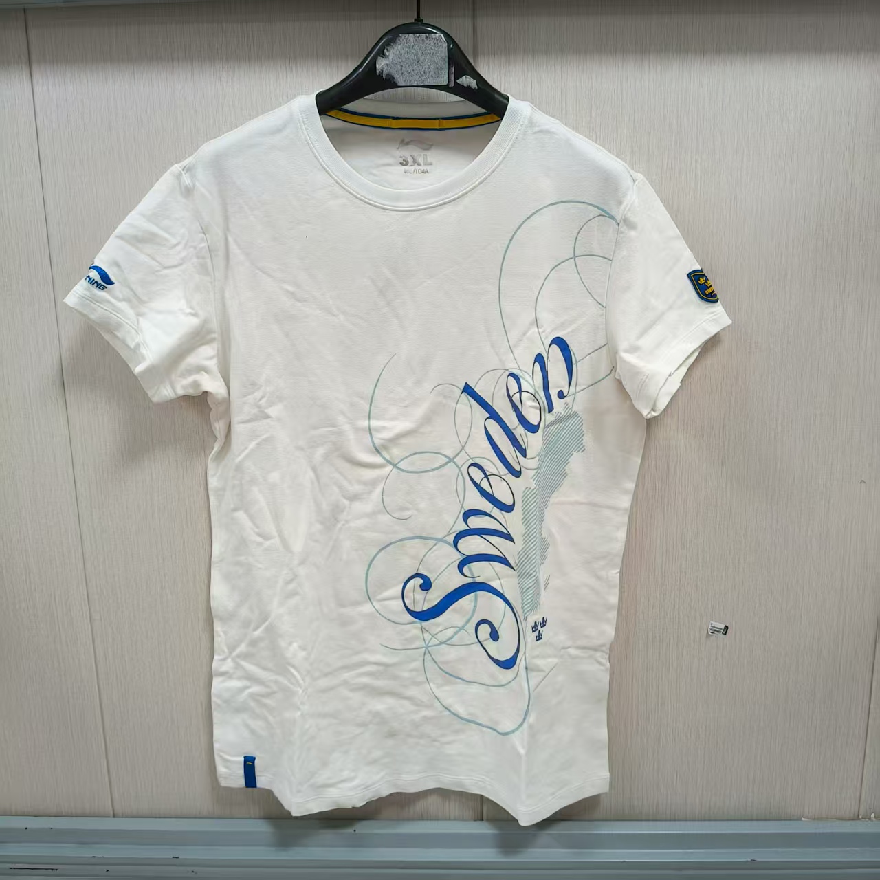 《购买前看详情B品》李宁 宽松型圆领四季通用短袖T恤女款1HSD250