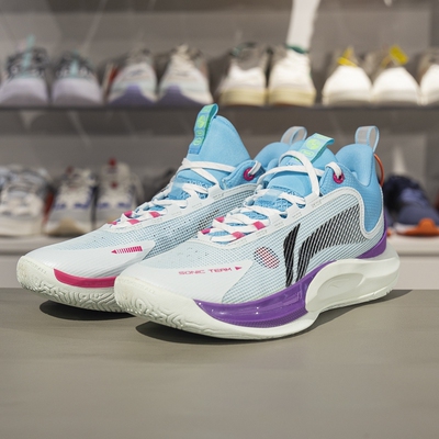 李宁男子减震透气低帮篮球鞋