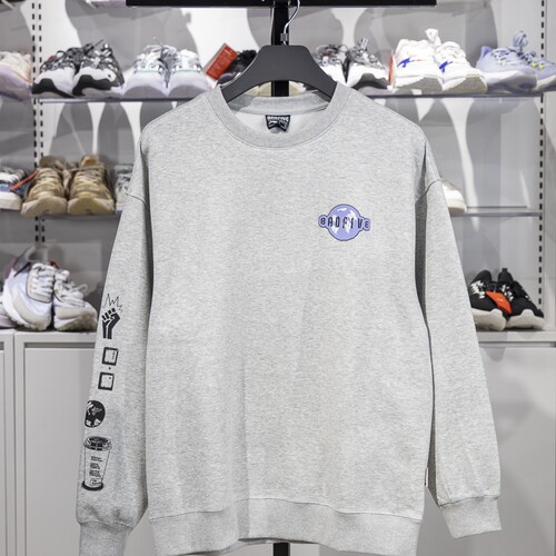 李宁男子圆领加绒保暖套头卫衣