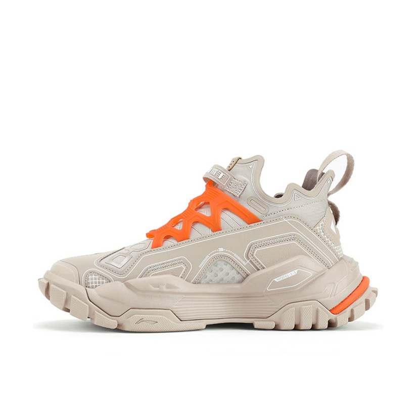 李宁LNG麒麟云中现系列重燃运动轻质耐磨防滑增高休闲女鞋LGLR002