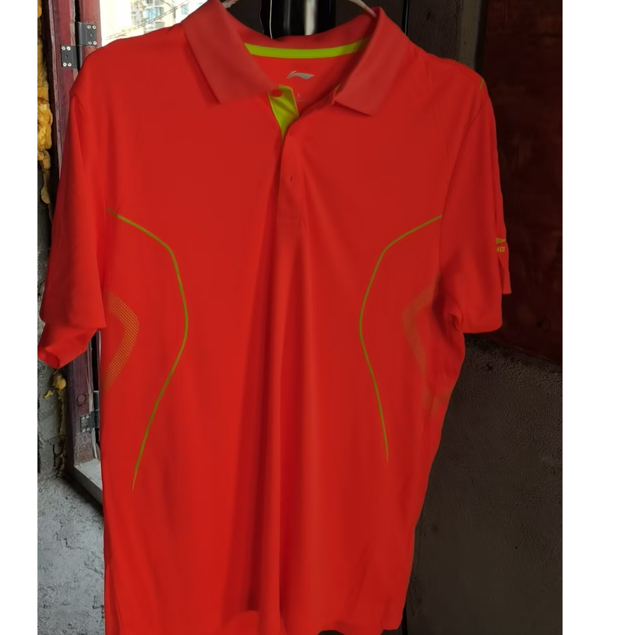 《购买前看详情B品》李宁运动衫男款翻领T恤夏季速干短袖DDDD360