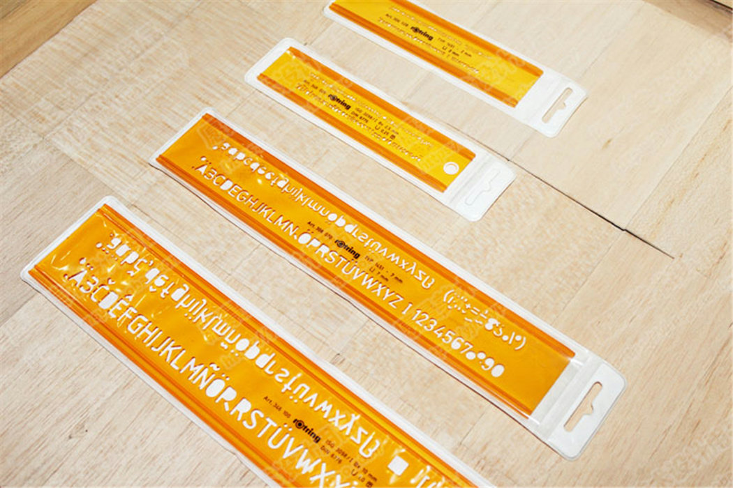 德国原装 rotring红环字母模板 红环字母模板