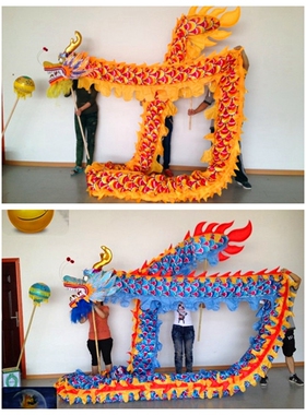 海浪乐器龙灯地区特色工艺品舞龙舞狮道具儿童龙小孩龙幼儿园用